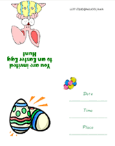Free "Easter Egg Hunt" Invitation Template