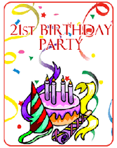 21St Birthday Party Programme Template