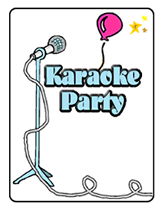 Karaoke Party Printable Invitations
