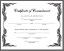 free printable commitment ceremony