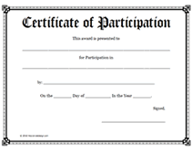 Certificates Of Participation