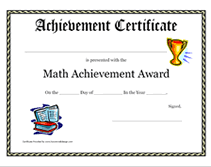 Math Award