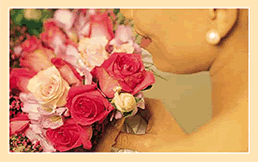 Free Bride Flowers Wedding Invitation Template