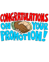 Free Printable "Congratulations On Your Promotion"  Greeting Cards Template
