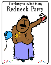 redneck christmas party invitations