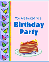 birthday party invites