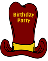 cowboy hat birthday party invitation templates