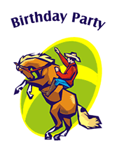 western  birthday party invitation templates
