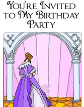 princess birthday party invitation templates