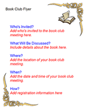 Free Book Club Flyer Templates