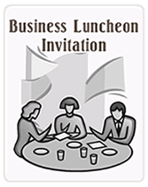 Free Business Luncheon  Invitations Grey