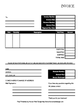 free sample business invoice form templates to download