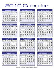 microsoft office word 2010 calendar templates