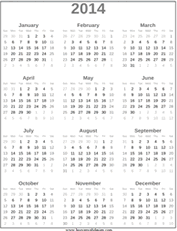 Printable 2018 2019 2020 Year At A View Glance Calendar Templates