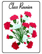 blank class reunion party invites