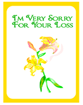 Free Printable Sympathy  Greeting Cards Template