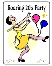 20's Theme Party Invitations