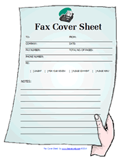 free online fax cover sheets printable