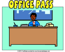 Printable School Office Pass Templates