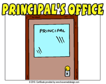 school principal office clipart