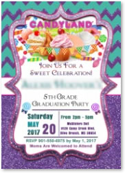 custom candyland party invitations