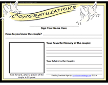 free wedding guestbook template pages