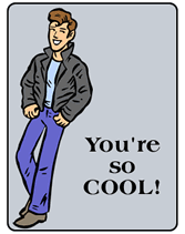 You're So Cool 1950's greetings card