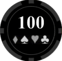 $100 Poker Chips to print