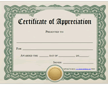 certificate of appreciation templates free