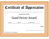 Driver Certificate Of Employment