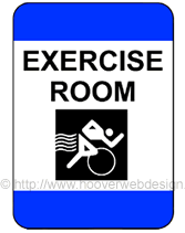 Exercise Room printable sign