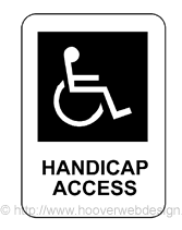 Handicap Access printable sign