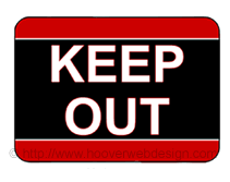 Keep Out printable sign