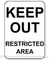 Keep Out Restricted Area printable sign
