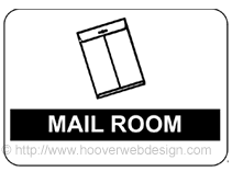Mailroom printable sign