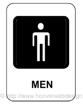 Free Printable Mens Restroom Temporary Sign