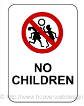 Free Printable No Children Allowed Temporary Sign