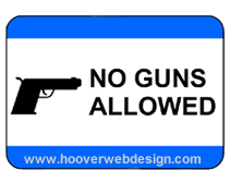 No Guns Allowed printable sign