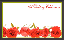 Free Red Roses Wedding Invitation Template