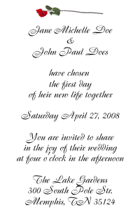 wedding invitation verses